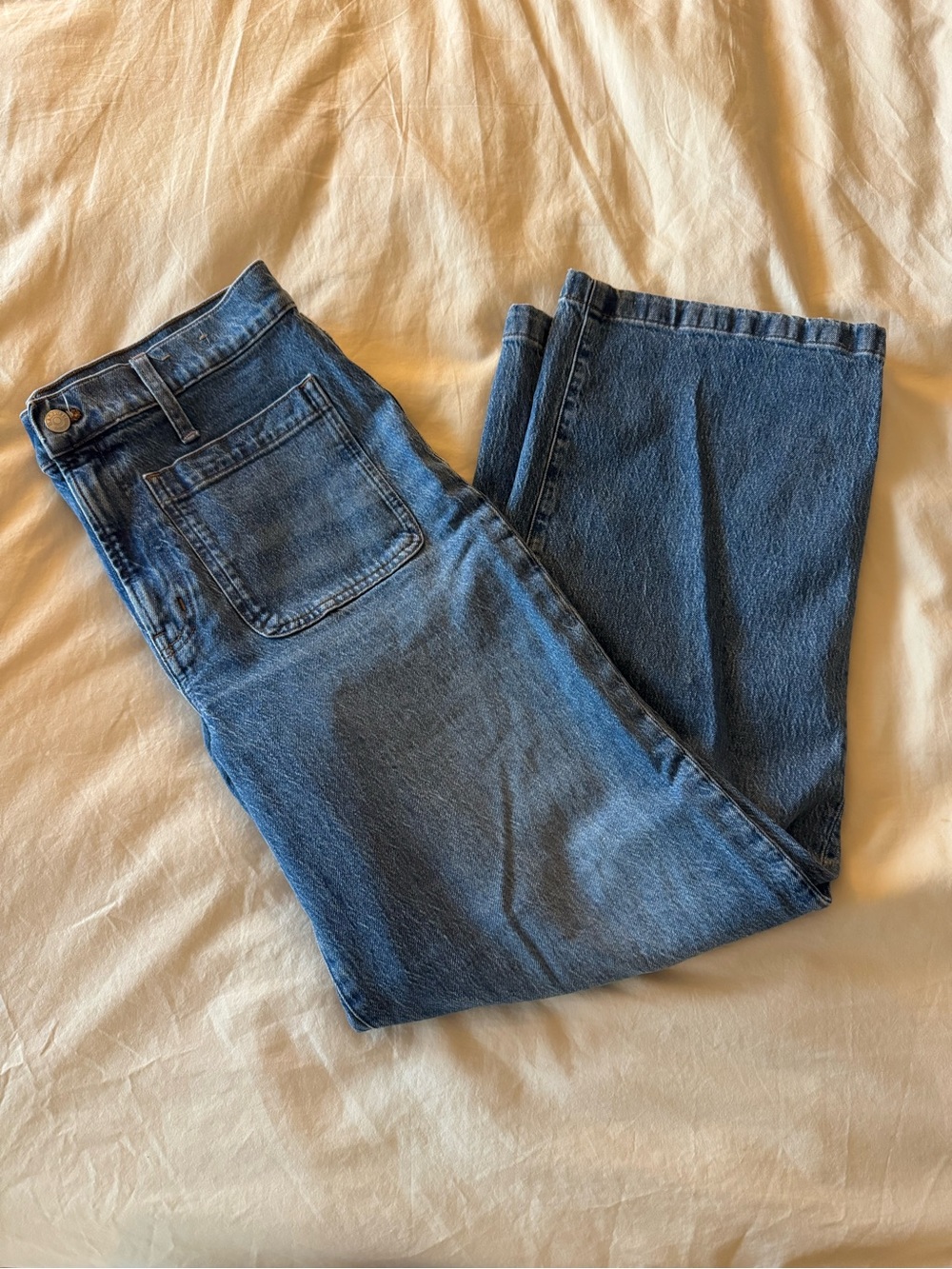 Madewell - Blue Wide-Leg Jeans